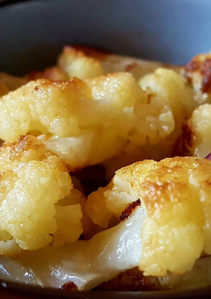Una foto de Coliflor frita con ajos