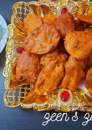 A picture of Mixed Seasoning Aloo Bhajiye.