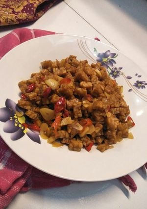 Foto resep Kering tempe pedas manis