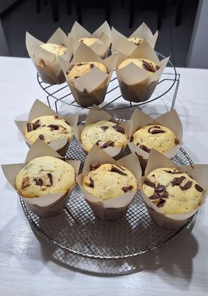 Una foto de Muffins de Vainilla con chips