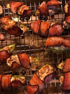 A picture of Jalapeno Bacon Wrapped Poppers.