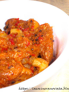 Una foto de Cerdo vindaloo {una receta indiade Goa}