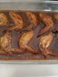 Asinhas de frango com molho de mostarda com mel!