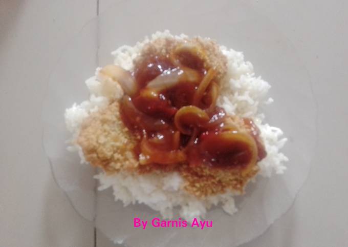 Tempe Katsu Saus Asam Pedas by chef Devina Hermawan