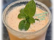 A picture of nutmeg and soy milk