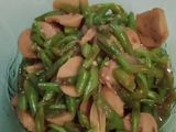 Tumis buncis bakso