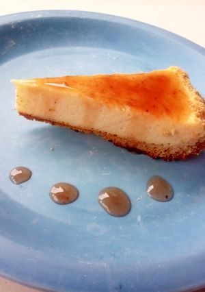 Una foto de Pay de queso en sartén