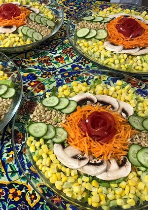 عکسی از دستور دیزاین سالاد (مهارت های پایه ای و دیزاین غذا)