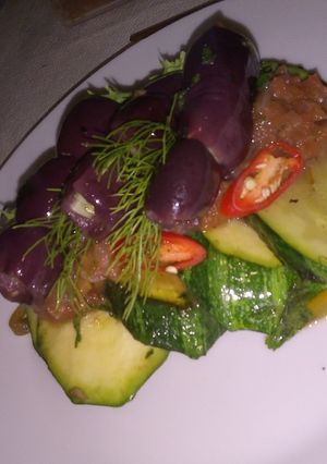 Una foto de Aceituna rellena a la boloñesa Yesterday