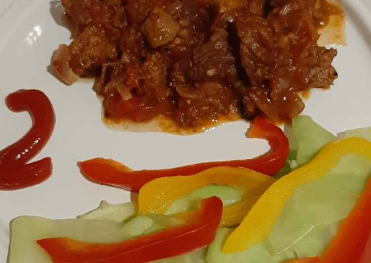 Recipe of Homemade Fried beef and rice