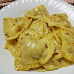 A picture of Pan Fried Ravioli.