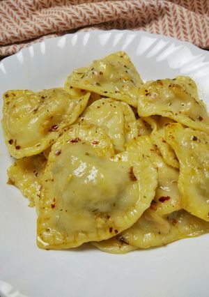 A picture of Pan Fried Ravioli.