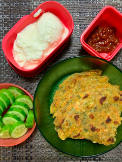 A picture of Zucchini Broccoli Paratha.