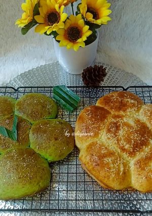 Foto resep Roti Sobek, Pandan Dan Keju #563