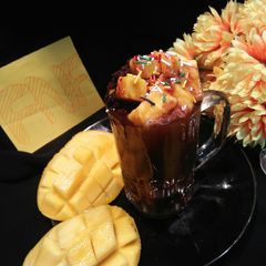 Mango Brownie shake A picture of Mango Brownie shake.