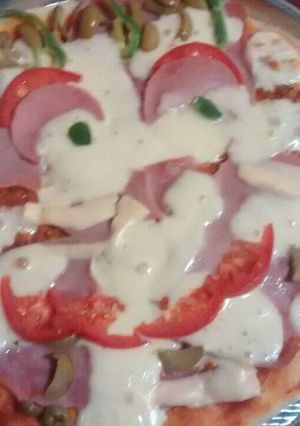 Una foto de Pizzas casera divertida para papá 🍕🍕🍕