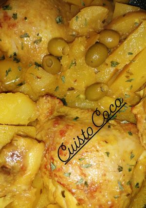 Une photo de 🍗Poulet aux olives et citrons confits 🍋
