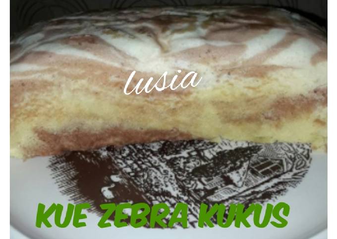 Zebra cake kukus