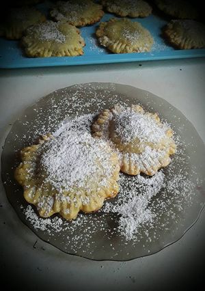 Mini pite (meggyes és almás) recept fotója