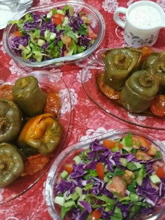 عکسی از دستور دلمه ی فلفل