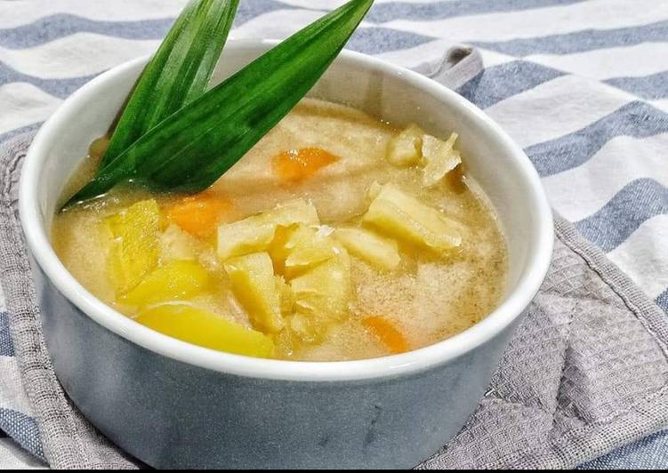 Masakan Unik Kolak Singkong Ubi Fiber Creme Ala Restoran