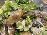 Warm Salad with Potatoes🥔 and Goat Cheese