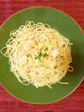 Tallarines con salmón a la crema