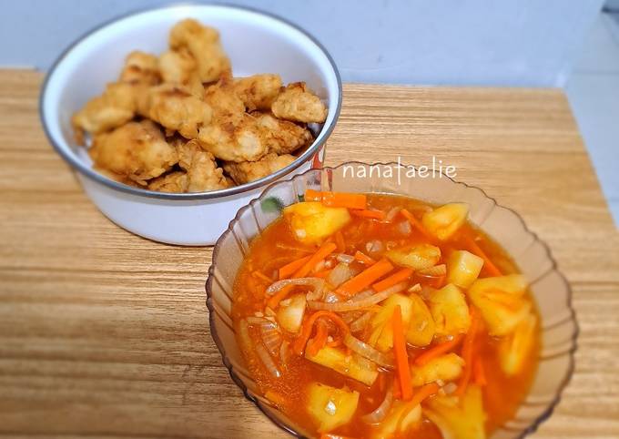 Resep Ayam Tepung Saos Asam Manis Oleh Tina Pristyana Natalia Cookpad