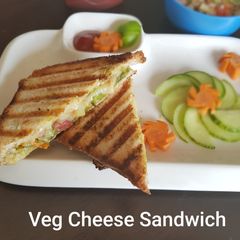 A picture of Grilled Veg Cheese Sandwich.