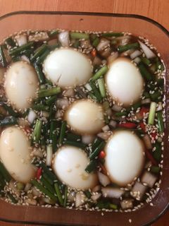 Hình của món Trứng ngâm tương.