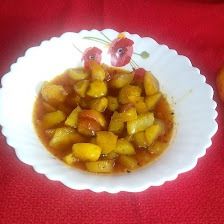 A picture of Apple and sweet potato chutney.