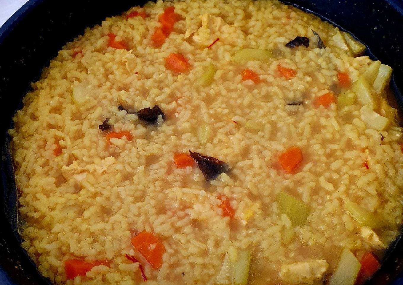 Arroz caldoso apto para dieta blanda