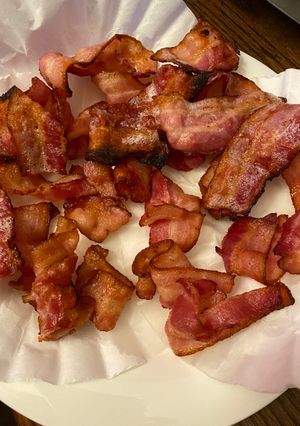 A picture of Air fried bacon.