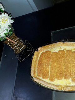 Una foto de Postre flan con vainillas