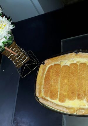 Una foto de Postre flan con vainillas