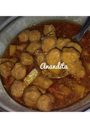 Foto resep Semur bola daging cincang ala mamah