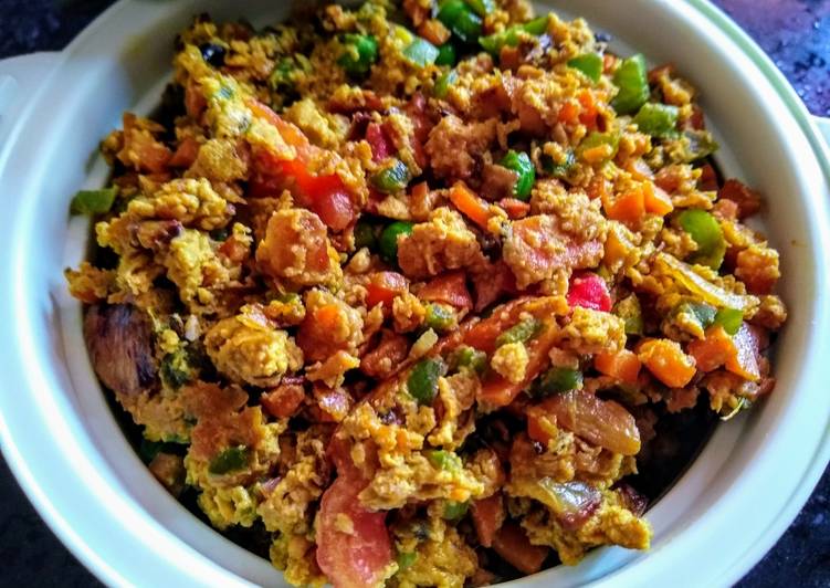 Recipe of Favorite Egg Bhuji with veggies