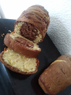Una foto de Budín marmolado