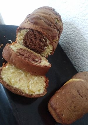Una foto de Budín marmolado