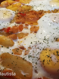 Una foto de Bacalao a la manchega