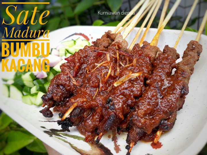 Cara Membuat Sate Madura bumbu kacang Sederhana Dan Enak