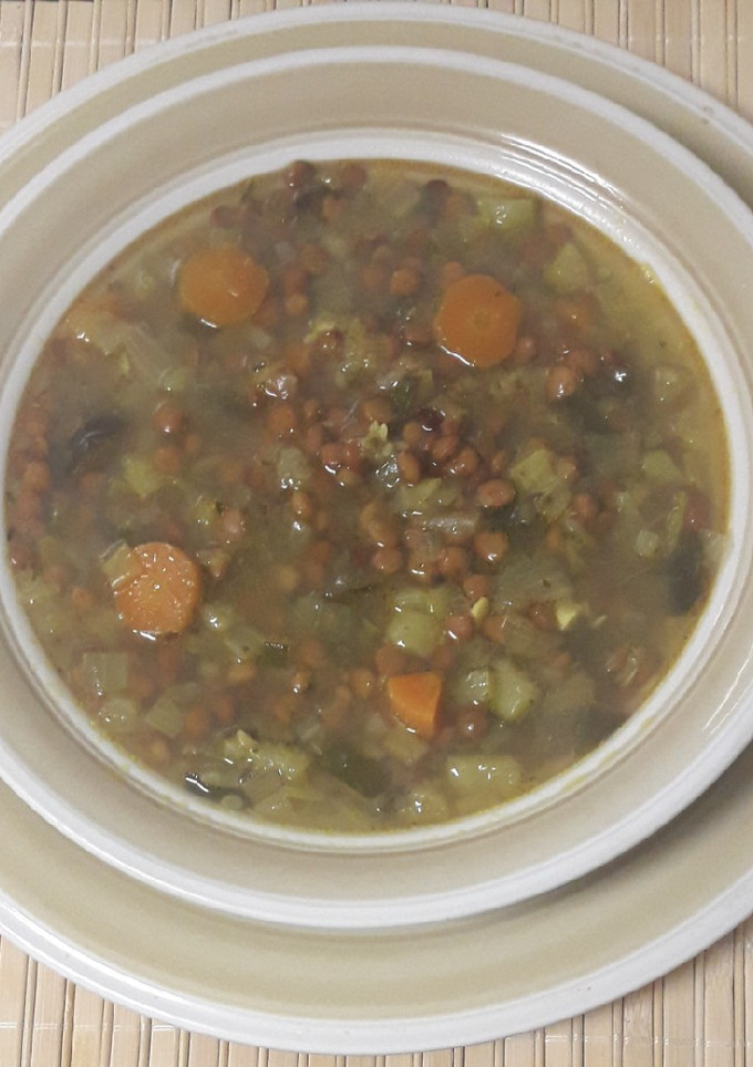 Una foto de Lentejas con verduras y curry