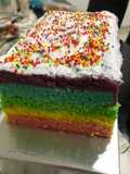 Rainbow Cake Kukus 2 Telur