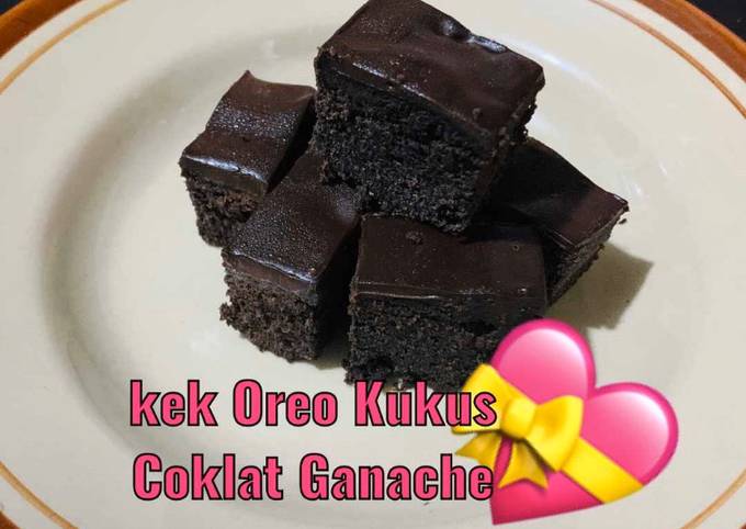 Kek kukus Oreo Coklat Ganache