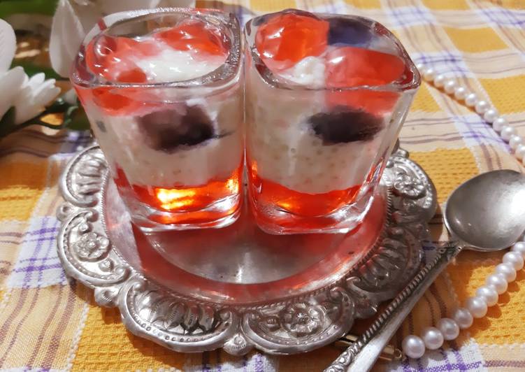 Recipe of Ultimate Sago/Tapioca kheer & jelly shorts