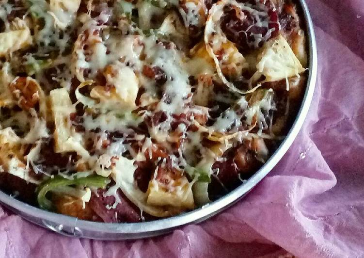 Bumbu Supreme Pizza (adonan tanpa ulenan) | Bahan Membuat Supreme Pizza (adonan tanpa ulenan) Yang Enak dan Simpel