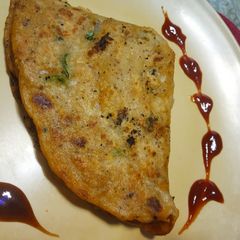 A picture of Wheat flour chilla.
