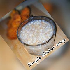A picture of Simple chicken soup.