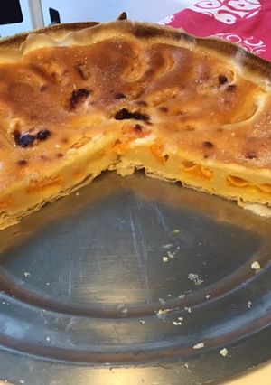 Une photo de Tarte clémentines et citron aux feuilles de brick