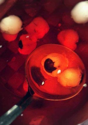 Une photo de Cocktail marquisette rosé pour halloween